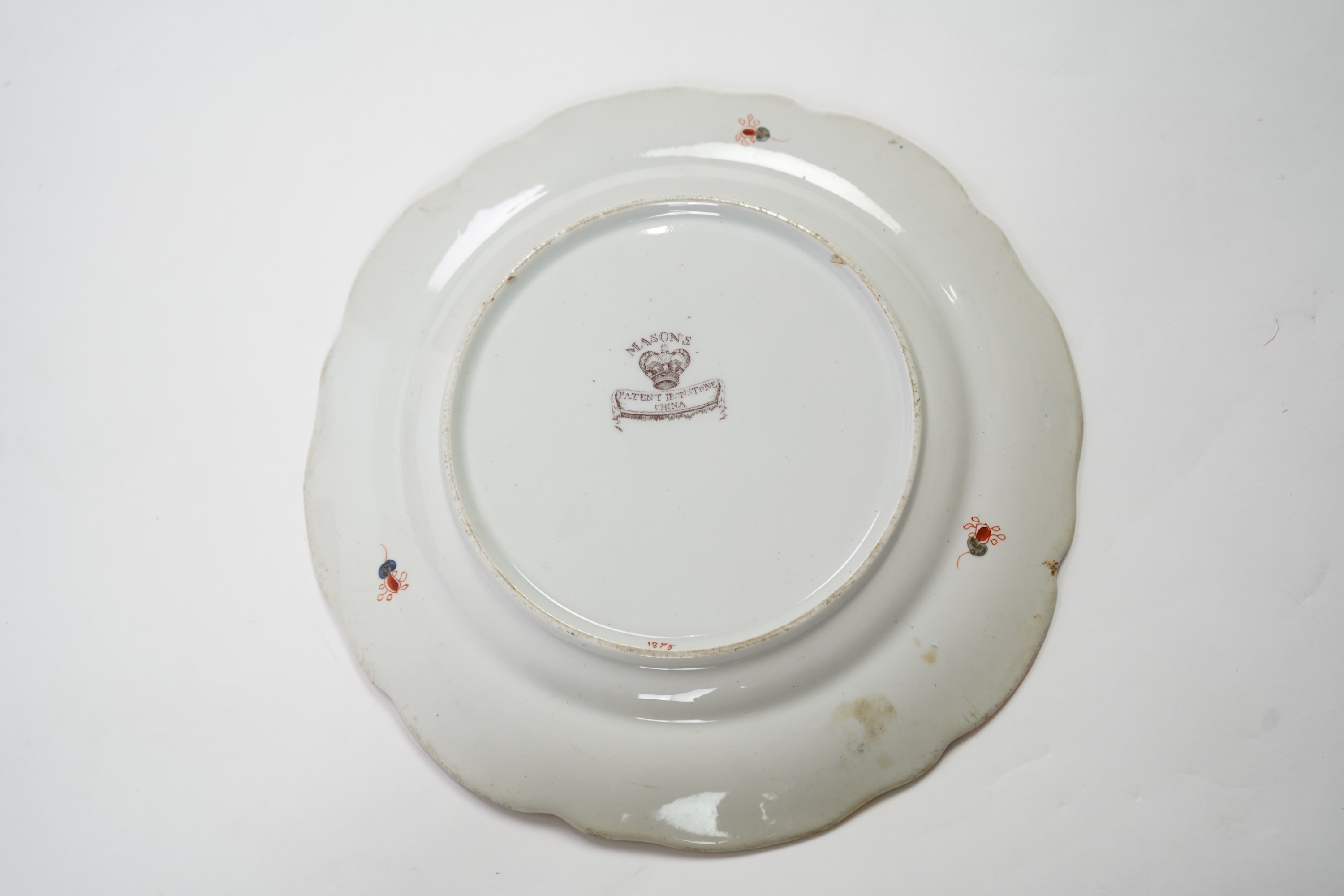 A Masons ironstone landscape pattern part dinner service, first half 19th century